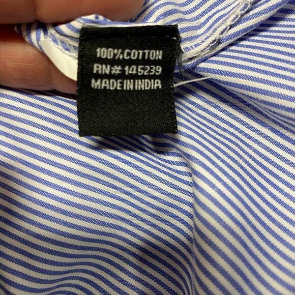 Style House Embroidery Off shoulder Blue top Size Medium NWOT - Picture 7 of 7